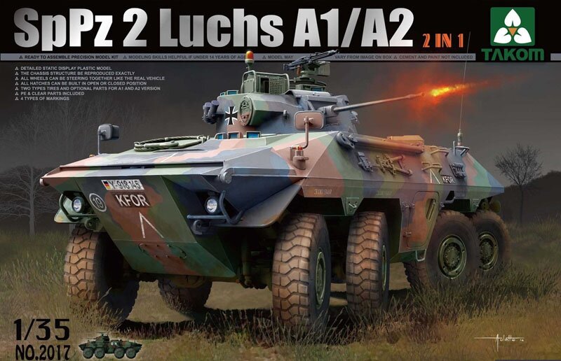 НЕМЕЦКИЙ БТР SPPZ 2 LUCHS A1/A2 (2 В 1)